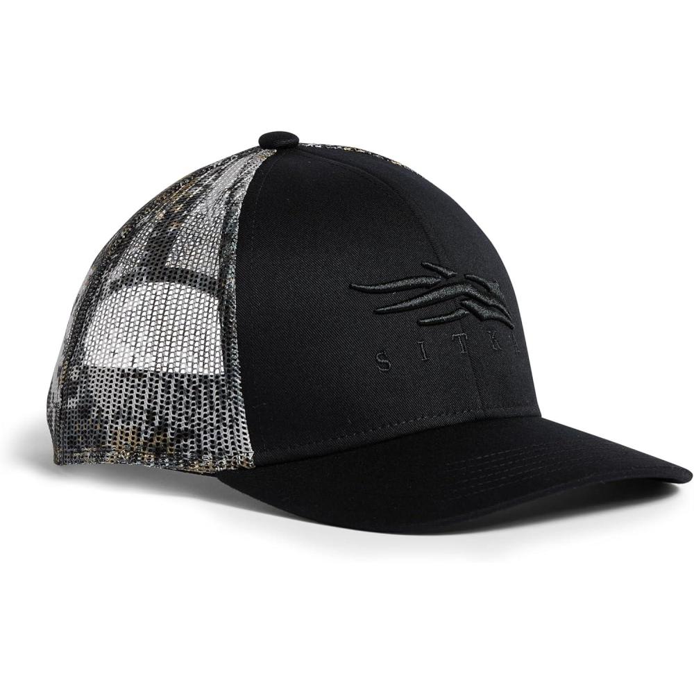 image:imageSITKA Gear Mens Icon Mid Profile Trucker CapSitka BlackElevated Ii