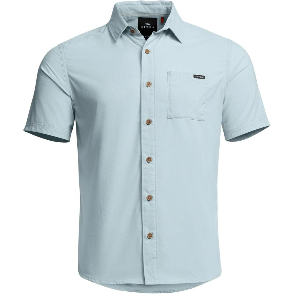 image:imageSITKA Gear Mens Mojave Short Sleeve Button Up Active ShirtBlue Haze