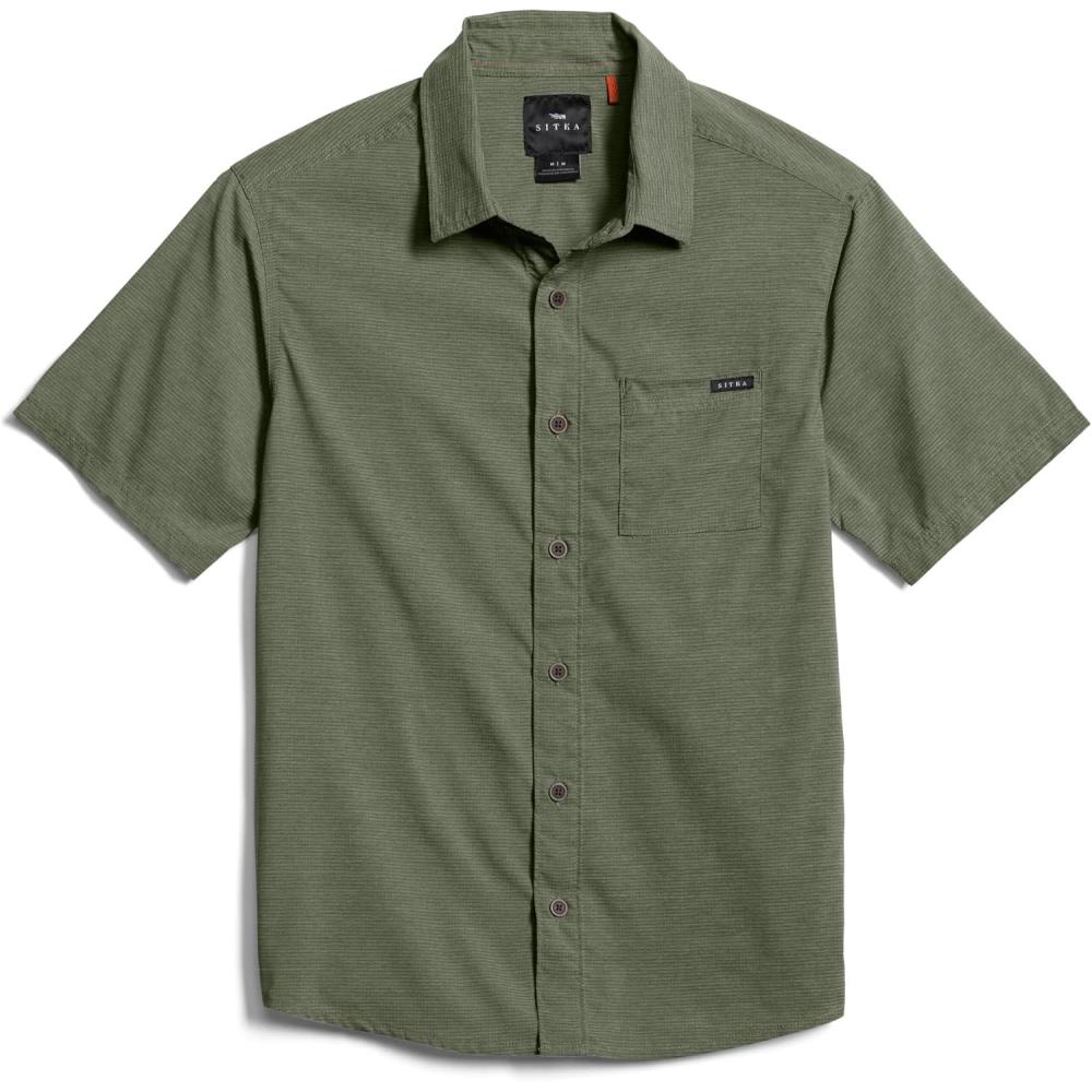 image:imageSITKA Gear Mens Mojave Short Sleeve Button Up Active ShirtOlive Green