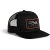 SITKA Gear Men’s Icon Patch Hi Pro Trucker Cap, One Size Fits All(Sitka Black)