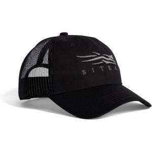 SITKA Gear Men’s Hunting Icon Lo Pro Trucker Cap, OSFA(Black/Charcoal)