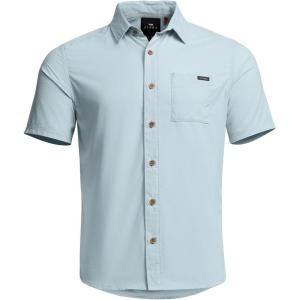 SITKA Gear Men’s Mojave Short Sleeve Button Up Active Shirt(Blue Haze)