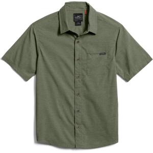 SITKA Gear Men’s Mojave Short Sleeve Button Up Active Shirt(Olive Green)
