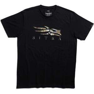 Sitka Mens Everyday Cotton Optifade Icon Tee(Black Elevated Il)