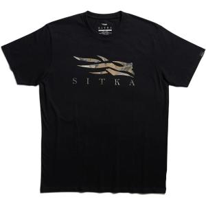 Sitka Mens Everyday Cotton Optifade Icon Tee(Black Timber)