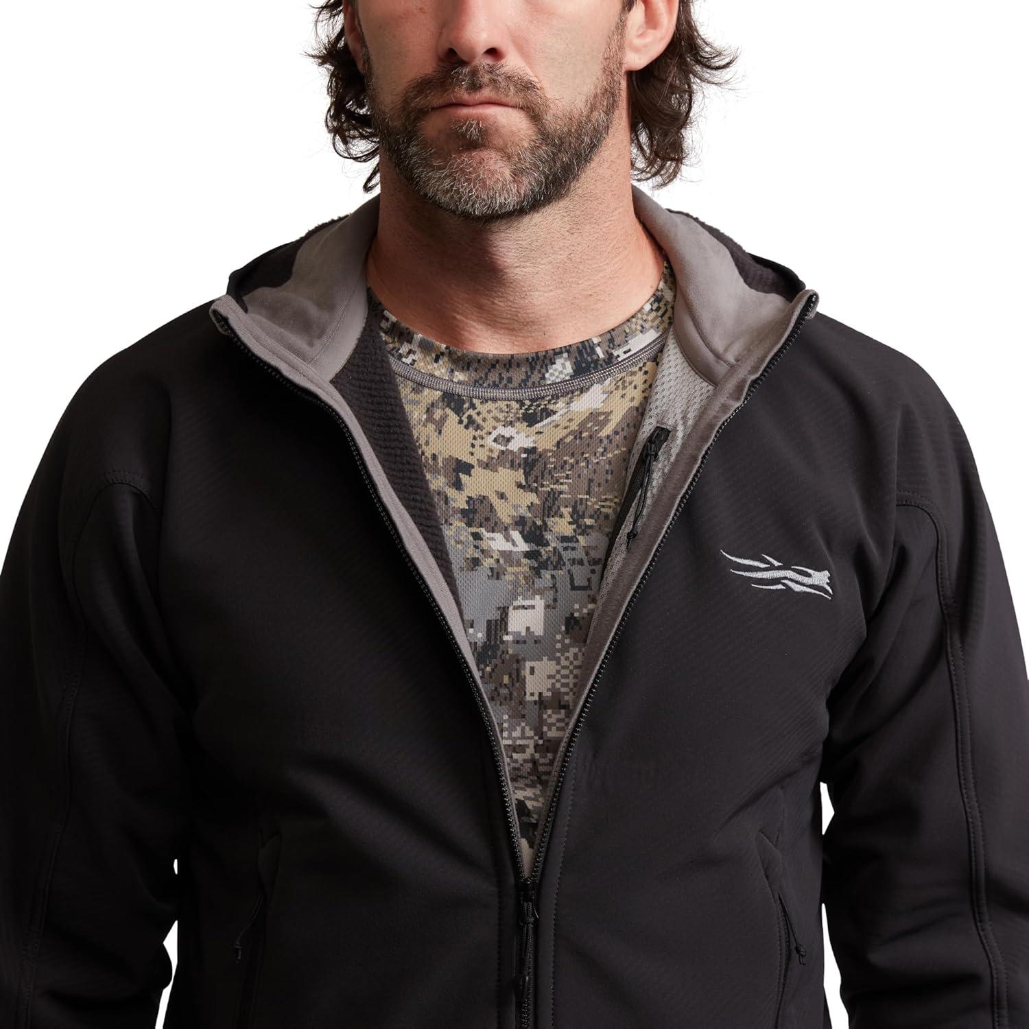 image:imageSITKA Alpha Fleece Hooded Waterproof Hunting Mens JacketBlack