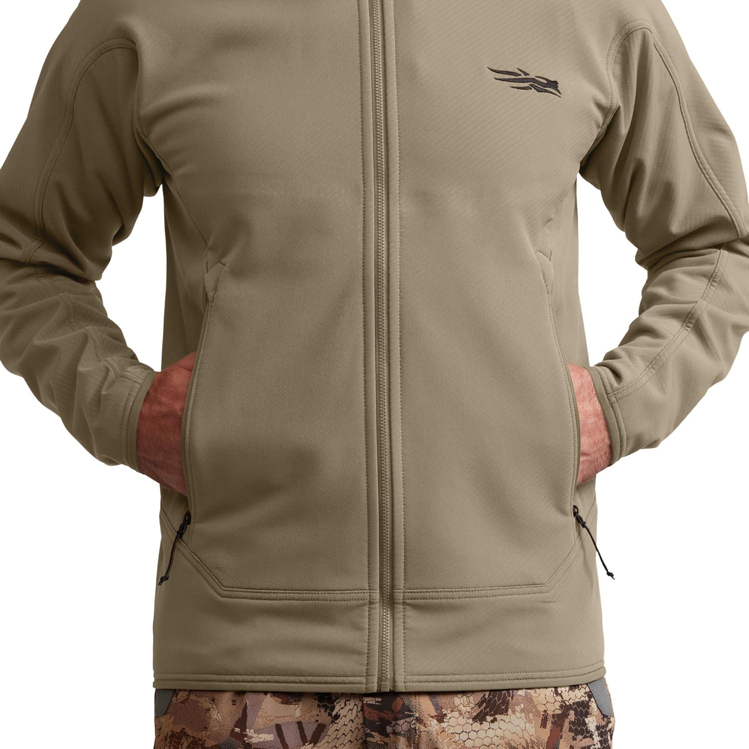 image:imageSITKA Alpha Fleece Hooded Waterproof Hunting Mens JacketBuckskin