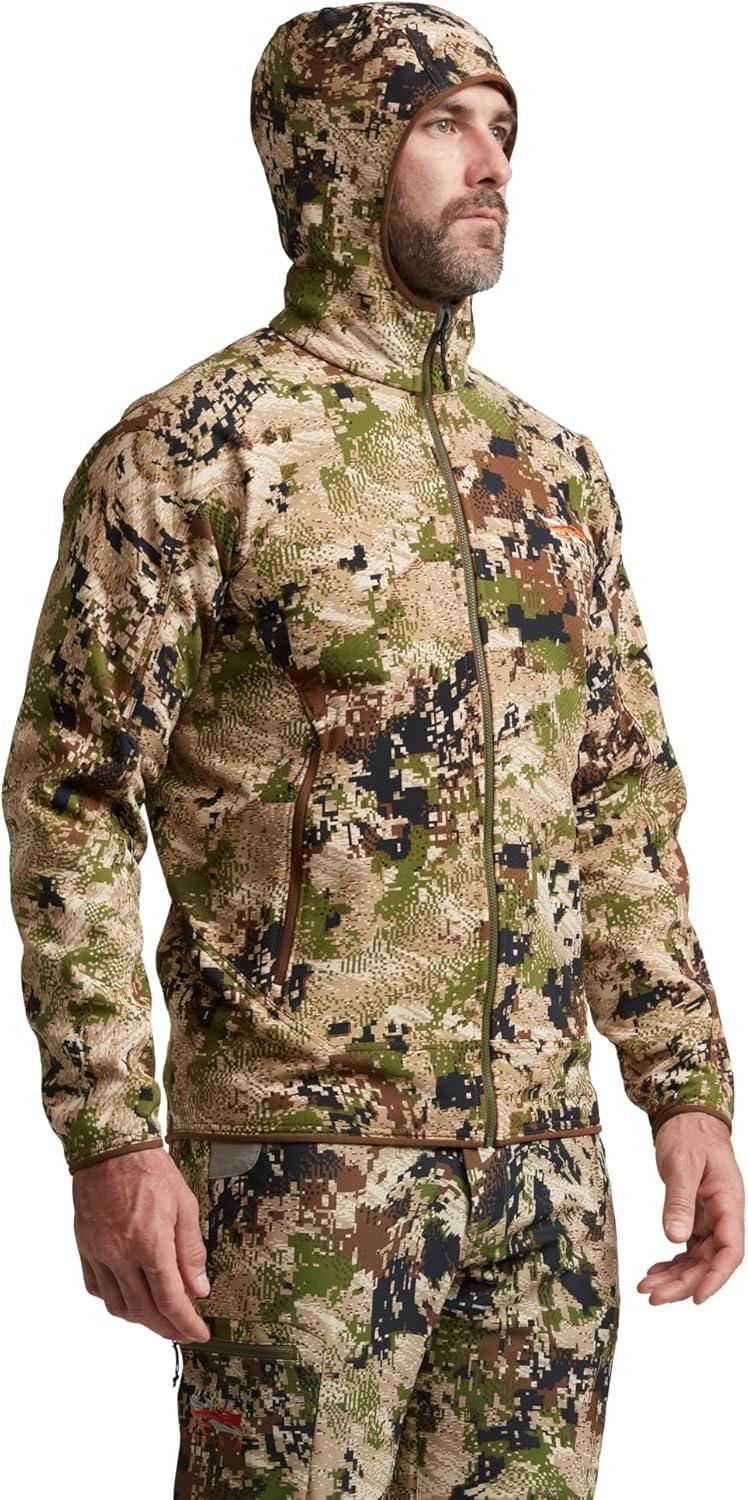 image:imageSITKA Alpha Fleece Hooded Waterproof Hunting Mens JacketOptifade Subalpine
