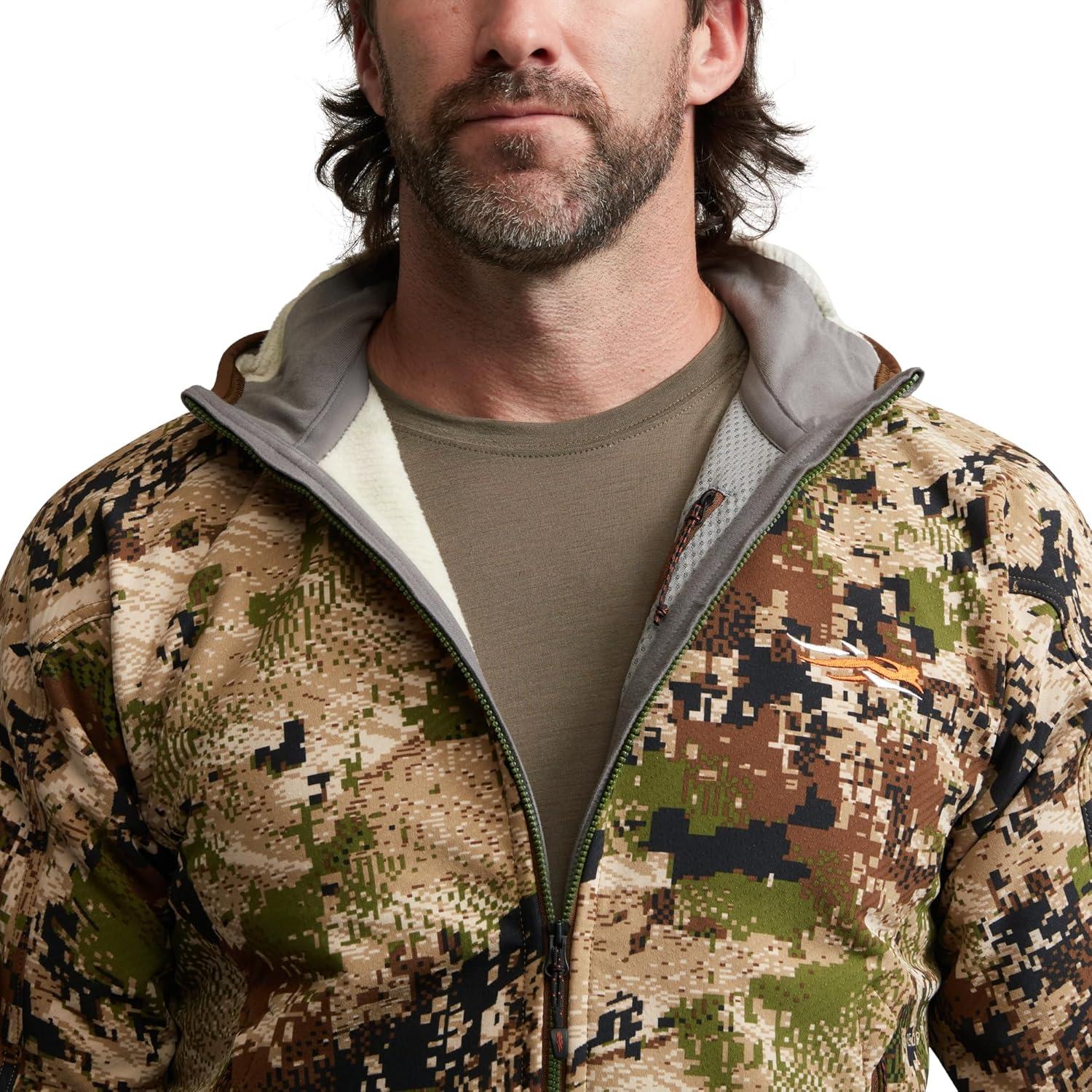 image:imageSITKA Alpha Fleece Hooded Waterproof Hunting Mens JacketOptifade Subalpine