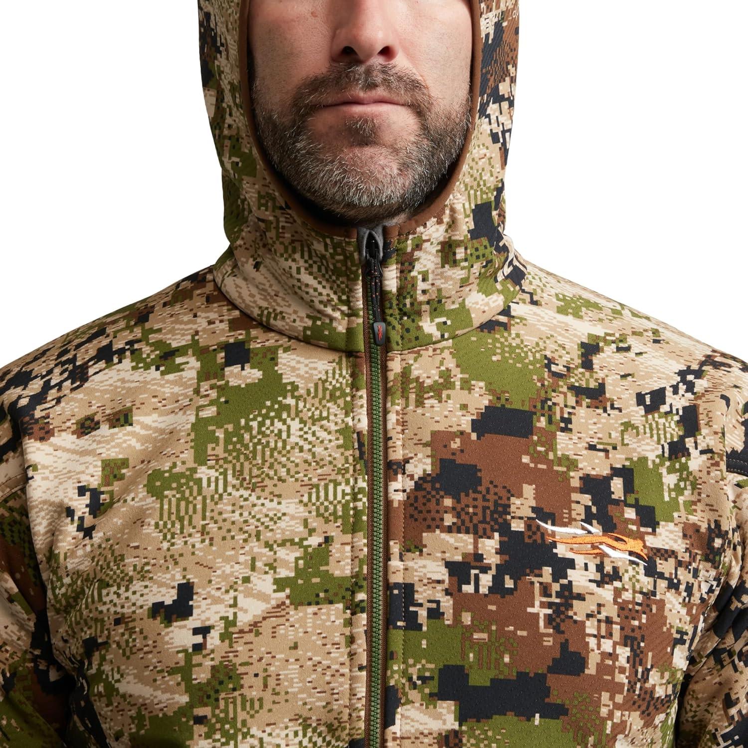 image:imageSITKA Alpha Fleece Hooded Waterproof Hunting Mens JacketOptifade Subalpine