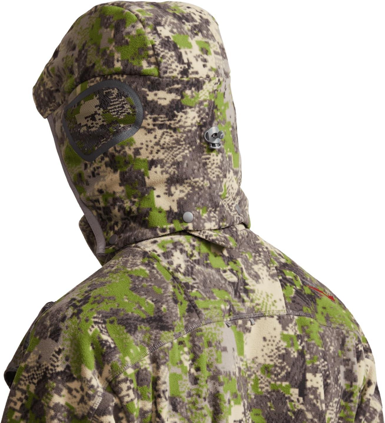 image:imageSITKA Stratus Jacket 100 Windproof UltraQuiet Removable Hood Safety Harness Port MicroGrid Fleece ParentMulti