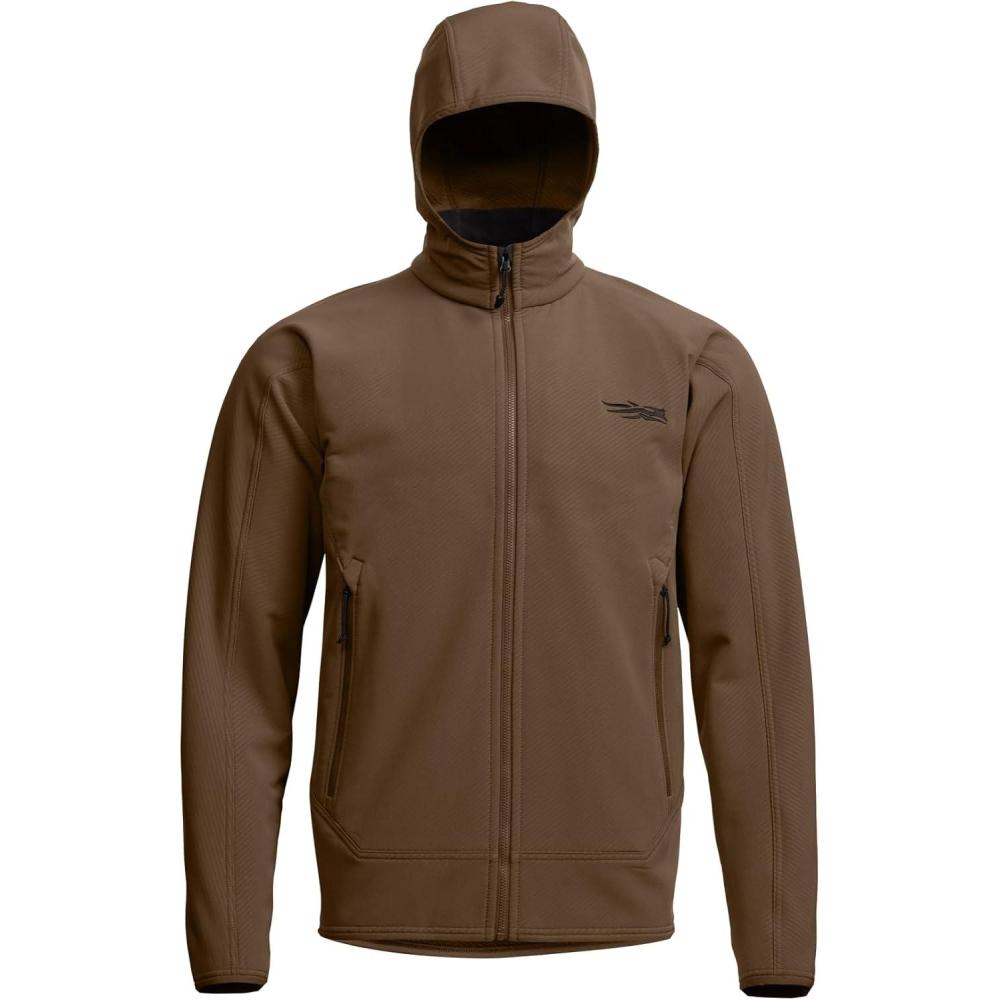 image:imageSITKA Alpha Fleece Hooded Waterproof Hunting Mens JacketCattail Brown