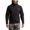 SITKA Alpha Fleece Hooded Waterproof Hunting Mens Jacket(Black)
