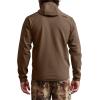 SITKA Alpha Fleece Hooded Waterproof Hunting Mens Jacket(Cattail Brown)