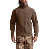 SITKA Alpha Fleece Hooded Waterproof Hunting Mens Jacket(Cattail Brown)