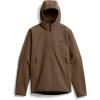 SITKA Alpha Fleece Hooded Waterproof Hunting Mens Jacket(Cattail Brown)