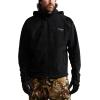 SITKA Stratus Jacket – 100% Windproof, Ultra-Quiet, Removable Hood, Safety Harness Port, Micro-Grid Fleece – Parent(Black)