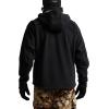 SITKA Stratus Jacket – 100% Windproof, Ultra-Quiet, Removable Hood, Safety Harness Port, Micro-Grid Fleece – Parent(Black)