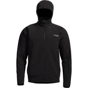 SITKA Alpha Fleece Hooded Waterproof Hunting Mens Jacket(Black)