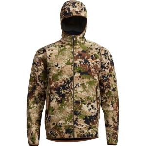 SITKA Alpha Fleece Hooded Waterproof Hunting Mens Jacket(Optifade Subalpine)