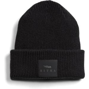 SITKA Double Cuff Acrylic Knit Beanie(Black)