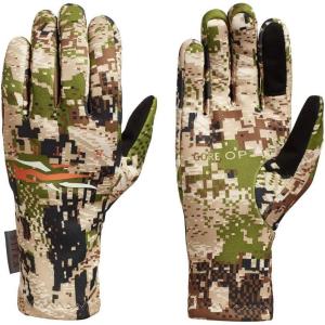 Sitka Traverse Gloves – Lightweight Stretch Hunting Gloves with Touchscreen Compatibility for Men(Optifade Subalpine)