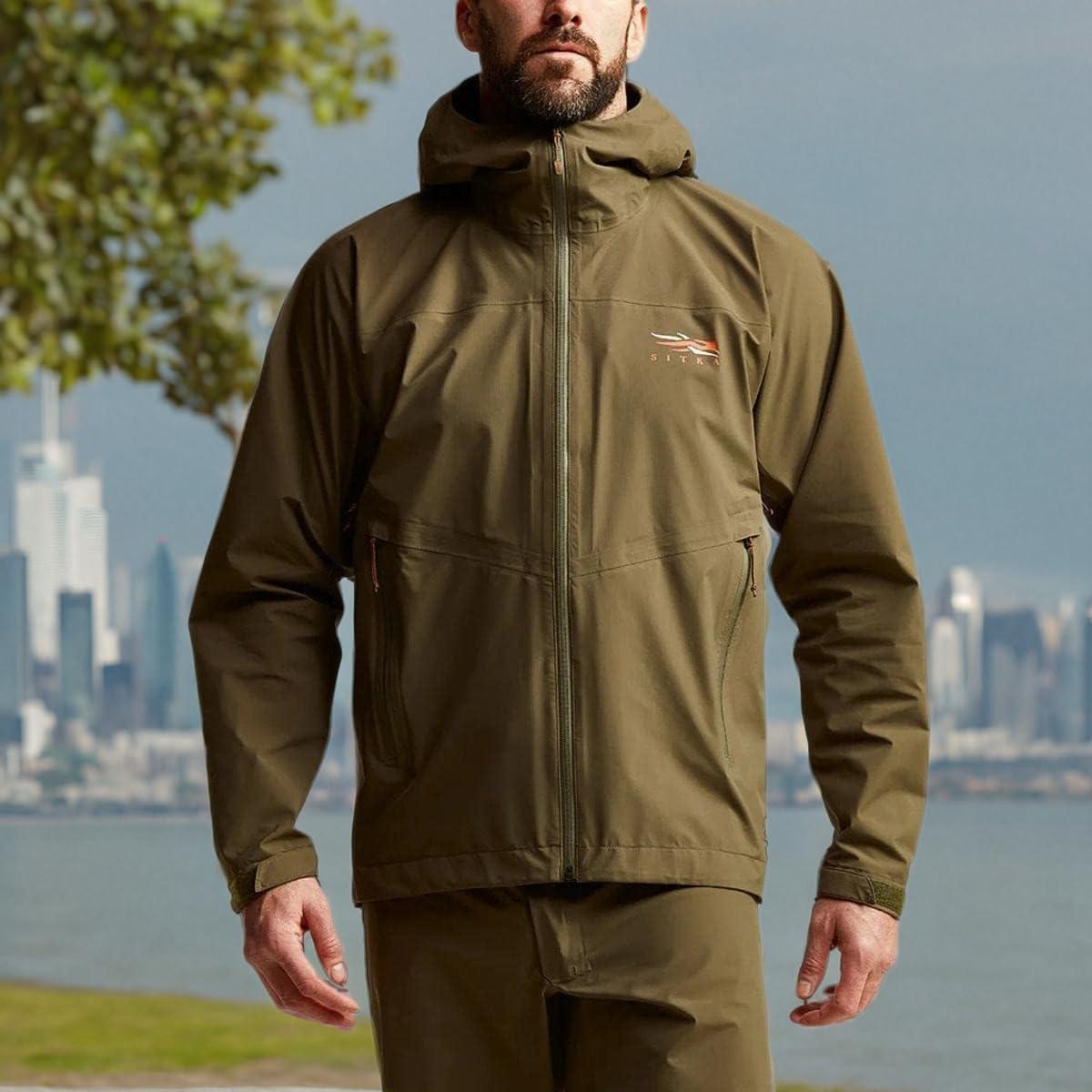 image:imageSITKA Dew Point Hooded Jacket Lightweight and Waterproof Hunting Mens JacketPyrite