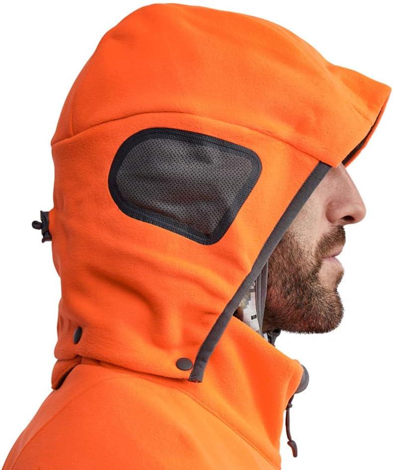 image:imageSITKA Gear Mens Stratus Windstopper Water Repellent UltraQuiet Fleece Hunting Jacket with Removable HoodBlaze Orange