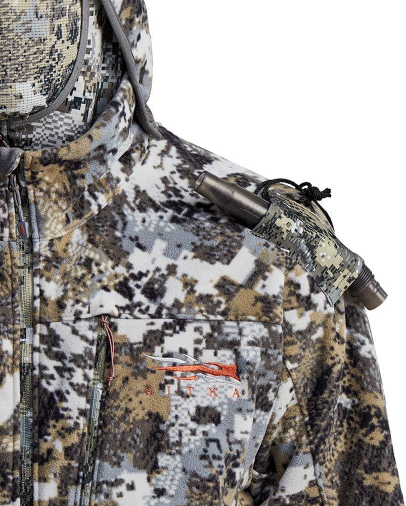 image:imageSITKA Gear Mens Stratus Windstopper Water Repellent UltraQuiet Fleece Hunting Jacket with Removable HoodElevated Ii