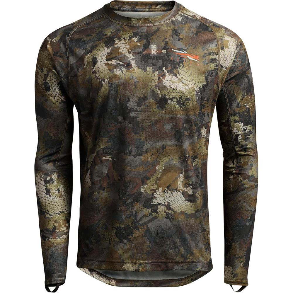image:imageSITKA Core Lightweight Crew Long Sleeve Lightweight Base Layer Hunting Shirt for MenOptifade Waterfowl Timber
