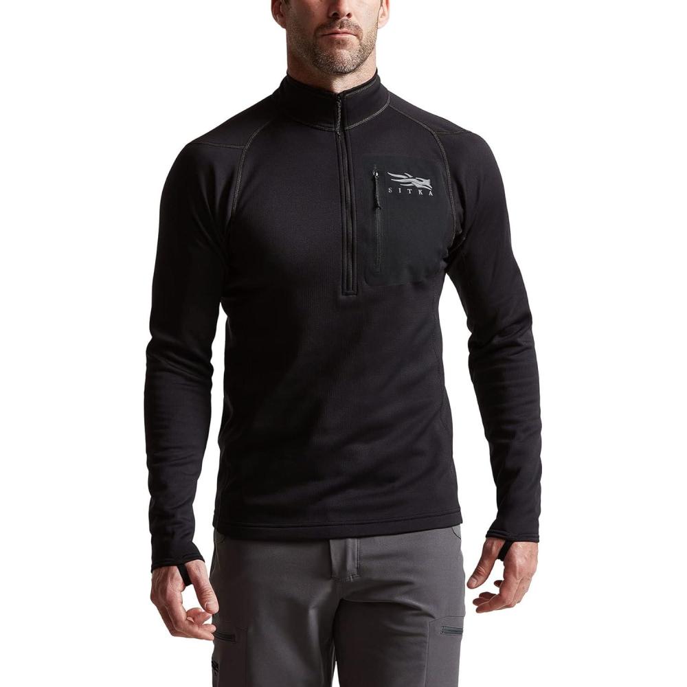image:imageSITKA Gear Mens Core Midweight Zipt Long Sleeve Hunting ShirtSitka Black