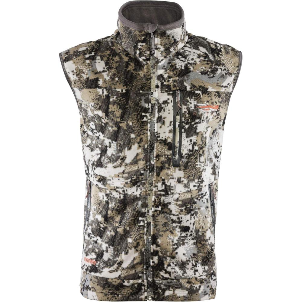 image:imageSITKA Gear Mens Stratus Windstopper Water Repellent UltraQuiet Fleece Hunting VestElevated Ii