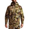 SITKA Dew Point Hooded Jacket – Lightweight and Waterproof Hunting Mens Jacket(Optifade Subalpine)