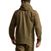 SITKA Dew Point Hooded Jacket – Lightweight and Waterproof Hunting Mens Jacket(Pyrite)