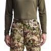 SITKA Gear Men’s Kelvin Lite Down 3/4 Camo Insulated Warm Packable Hunting Pants(Optifade Subalpine)