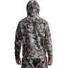 SITKA Gear Men’s Stratus Windstopper Water Repellent Ultra-Quiet Fleece Hunting Jacket with Removable Hood(Elevated Ii)