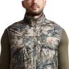 SITKA Kelvin Aerolite Vest – Lightweight Insulated Hunting Vest for Men(Optifade Open Country)