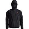 SITKA Dew Point Hooded Jacket – Lightweight and Waterproof Hunting Mens Jacket(Black)