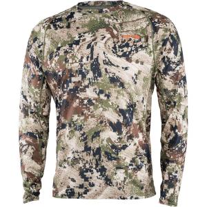 SITKA Core Lightweight Crew Long Sleeve – Lightweight Base Layer Hunting Shirt for Men(Optifade Subalpine)