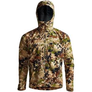 SITKA Dew Point Hooded Jacket – Lightweight and Waterproof Hunting Mens Jacket(Optifade Subalpine)
