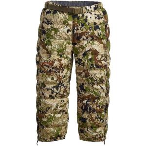 SITKA Gear Men’s Kelvin Lite Down 3/4 Camo Insulated Warm Packable Hunting Pants(Optifade Subalpine)