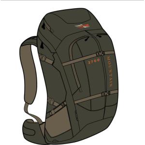 SITKA Gear Mountain 2700 Hunting Pack(Deep Lichen)