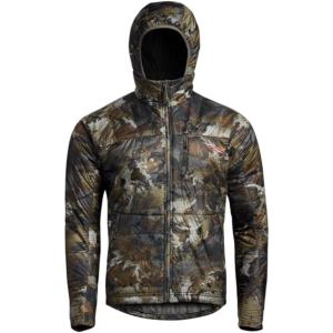 SITKA Kelvin Aerolite Hooded Jacket – Insulated Hunting Mens Jacket(Optifade Waterfowl Timber)