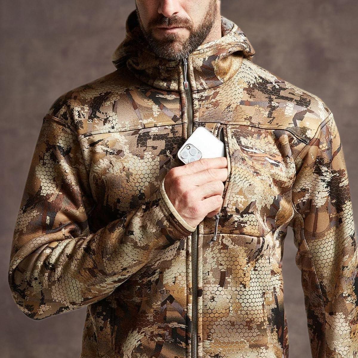 image:imageSITKA Traverse Hoodie Breathable Heavyweight Fleece Mens SweatshirtWaterfowl Marsh