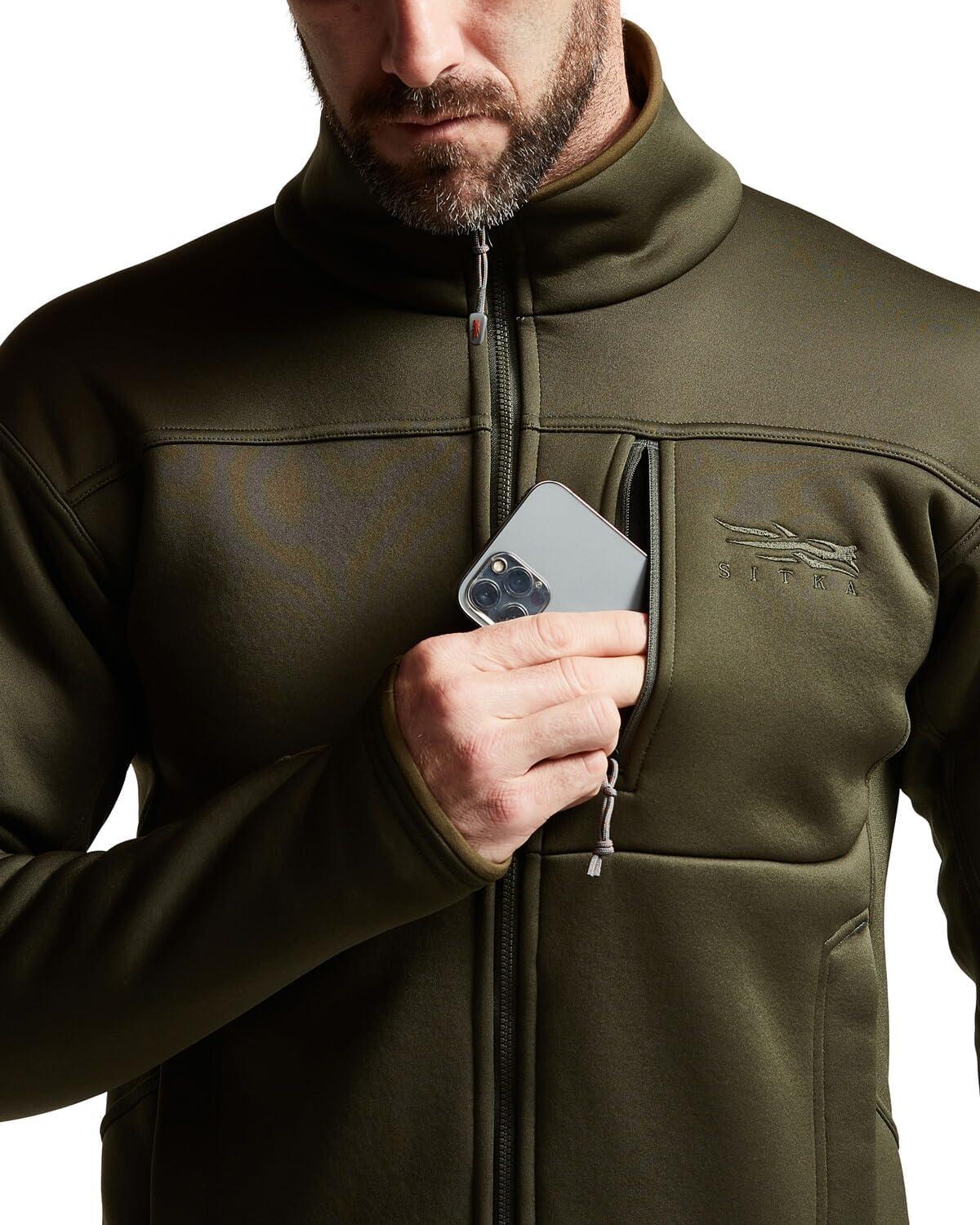image:imageSITKA Traverse Jacket Heavyweight Breathable Fleece Hunting Mens JacketDeep Lichen