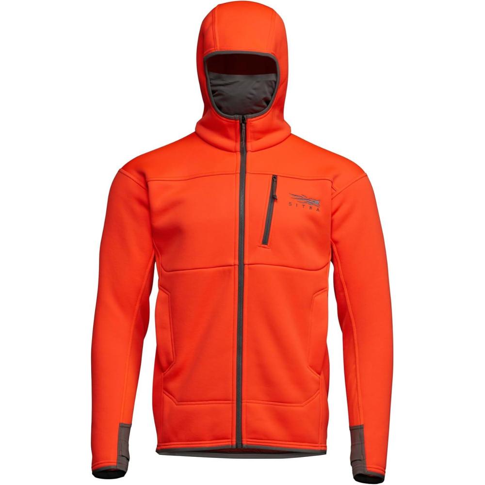 image:imageSITKA Traverse Hoodie Breathable Heavyweight Fleece Mens SweatshirtBlaze Orange