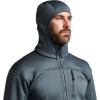 SITKA Traverse Hoodie – Breathable Heavyweight Fleece Mens Sweatshirt(Storm)