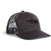 SITKA Mid Pro Trucker Hat – Adjustable Outdoor Snap Back Hat for Men(Lead Elevated Ii/Elevated Ii)