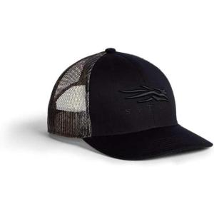 SITKA Mid Pro Trucker Hat – Adjustable Outdoor Snap Back Hat for Men(Sitka Black/Timber)