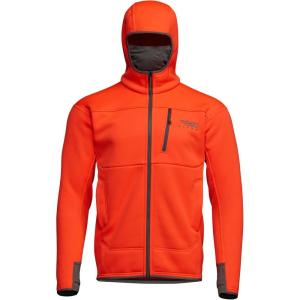 SITKA Traverse Hoodie – Breathable Heavyweight Fleece Mens Sweatshirt(Blaze Orange)